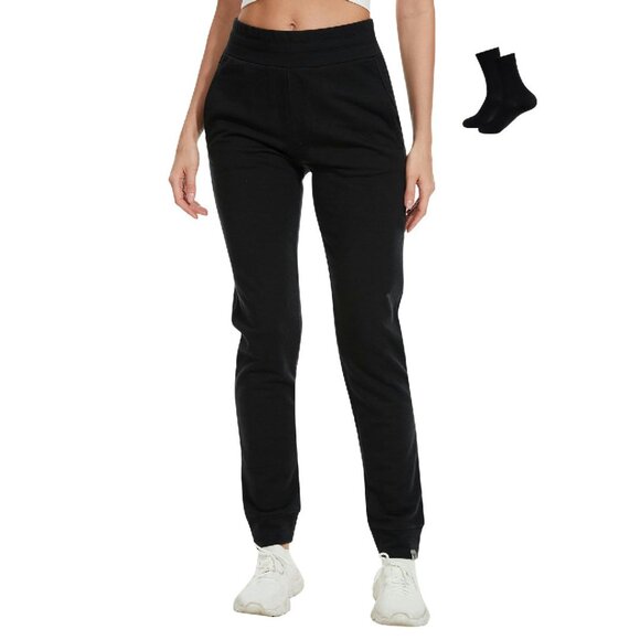 Merino Wool Joggers with Pockets - Thermal Sweatpants for Running Hiking